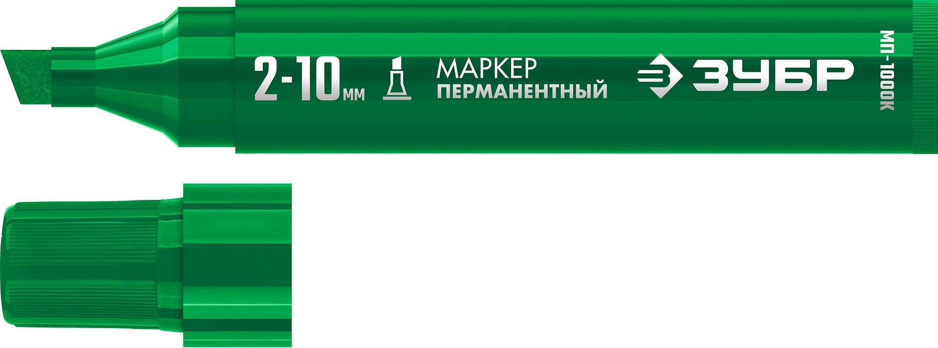 ЗУБР МП-1000К зеленый, 2-10 мм, клиновидный перманентный марке (06333-4)