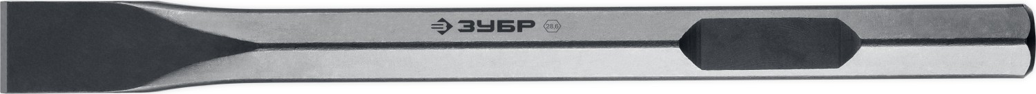 ЗУБР БУРАН, 35 х 400 мм, HEX 28, плоское зубило (29380-35-400)