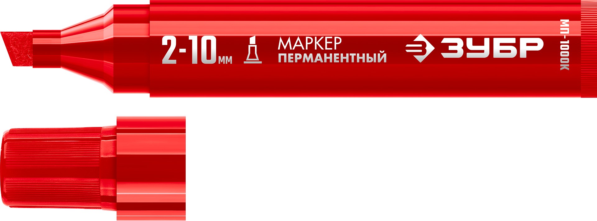 ЗУБР МП-1000К красный, 2-10 мм, клиновидный перманентный марке (06333-3)