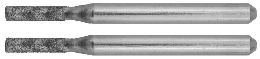 ЗУБР 2 шт, 2.33 x 10.0 x 3.2 x 38 мм, набор алмазных мини-шарошек (35921)